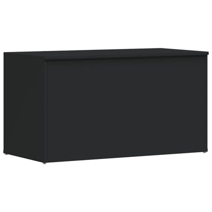 Cassapanca Nera 84x42x46 cm in Legno Ingegnerizzato