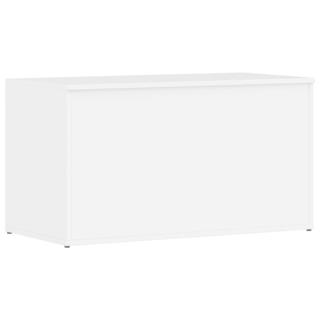 Cassapanca Bianco Lucido 84x42x46 cm in Legno Ingegnerizzato