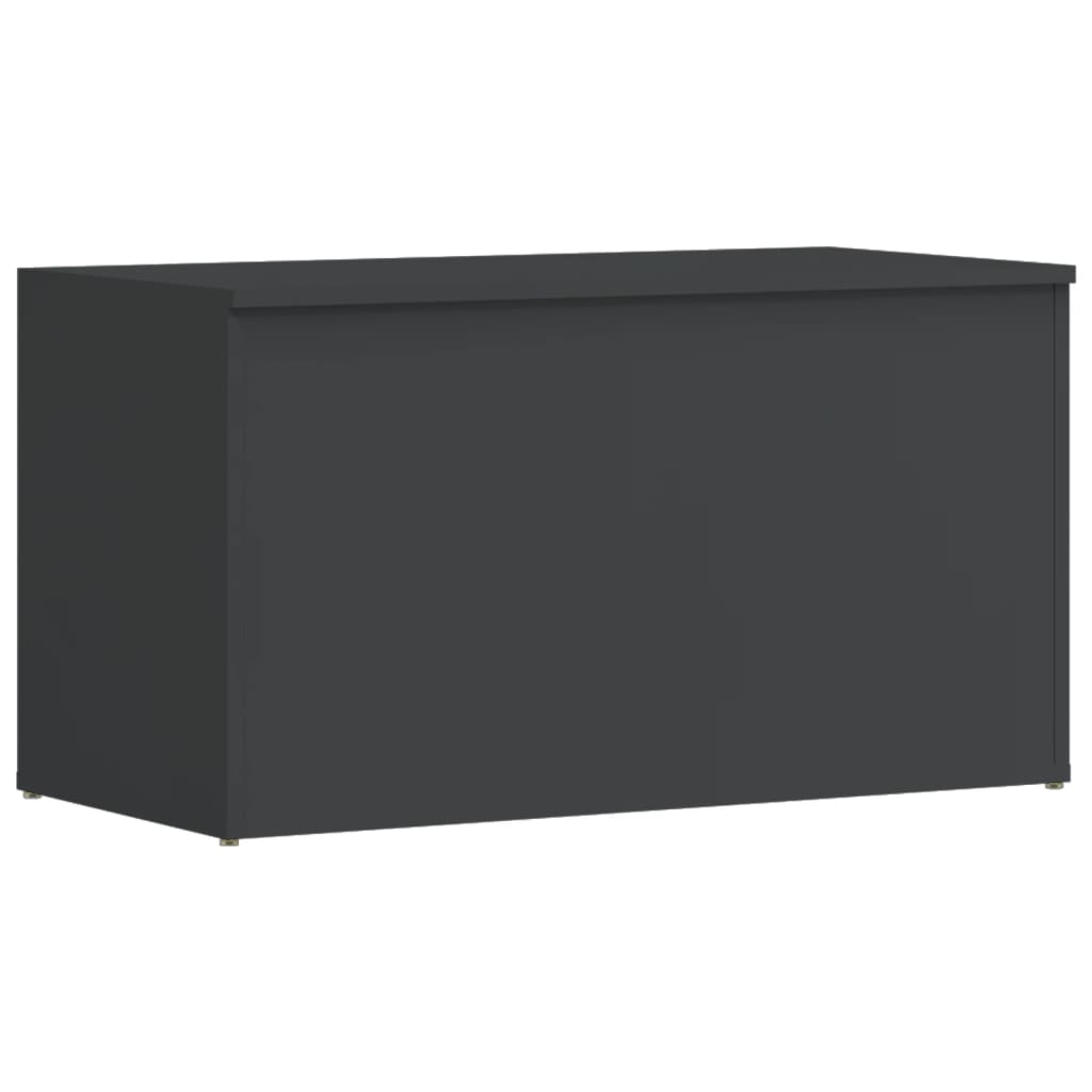 Cassapanca Grigio Lucido 84x42x46 cm in Legno Ingegnerizzato