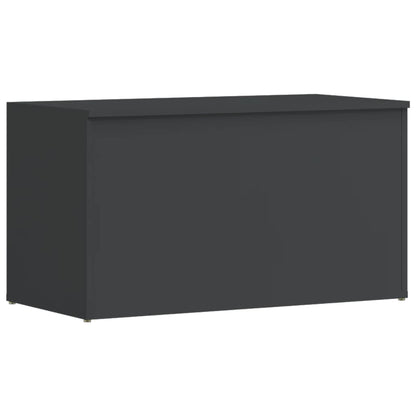 Cassapanca Grigio Lucido 84x42x46 cm in Legno Ingegnerizzato