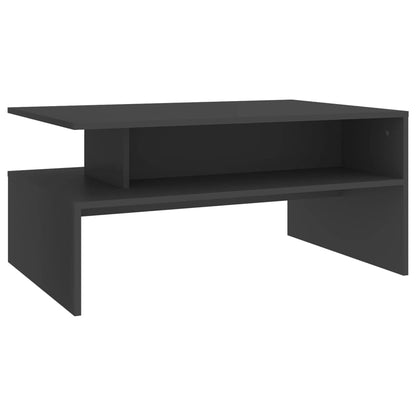 Tavolino da Salotto Grigio 90x60x42,5 cm in Legno Multistrato