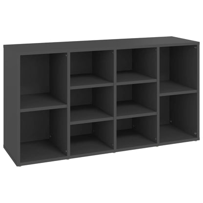 Scarpiera con Panchina Grigia 103x30x54,5 cm Legno Multistrato