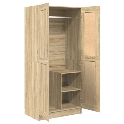 Armadio Rovere Sonoma 82,5x51,5x180 cm in Legno Multistrato