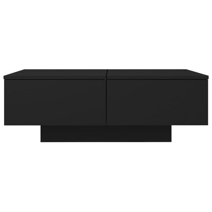 Tavolino da Salotto Nero 90x60x31 cm in Legno Multistrato
