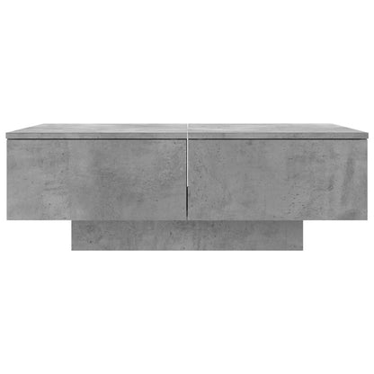 Tavolino da Salotto Grigio Cemento 90x60x31cm Legno Multistrato