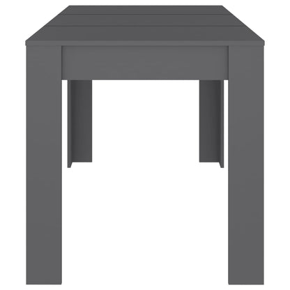 Tavolo da Pranzo Grigio 140x74,5x76 cm in Legno Multistrato