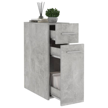 Armadietto da Farmacia Grigio Cemento 20x45,5x60 cm Multistrato