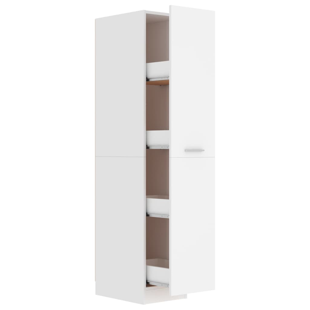 Armadietto da Farmacia Bianco 30x42,5x150 cm Legno Multistrato