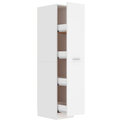 Armadietto da Farmacia Bianco 30x42,5x150 cm Legno Multistrato