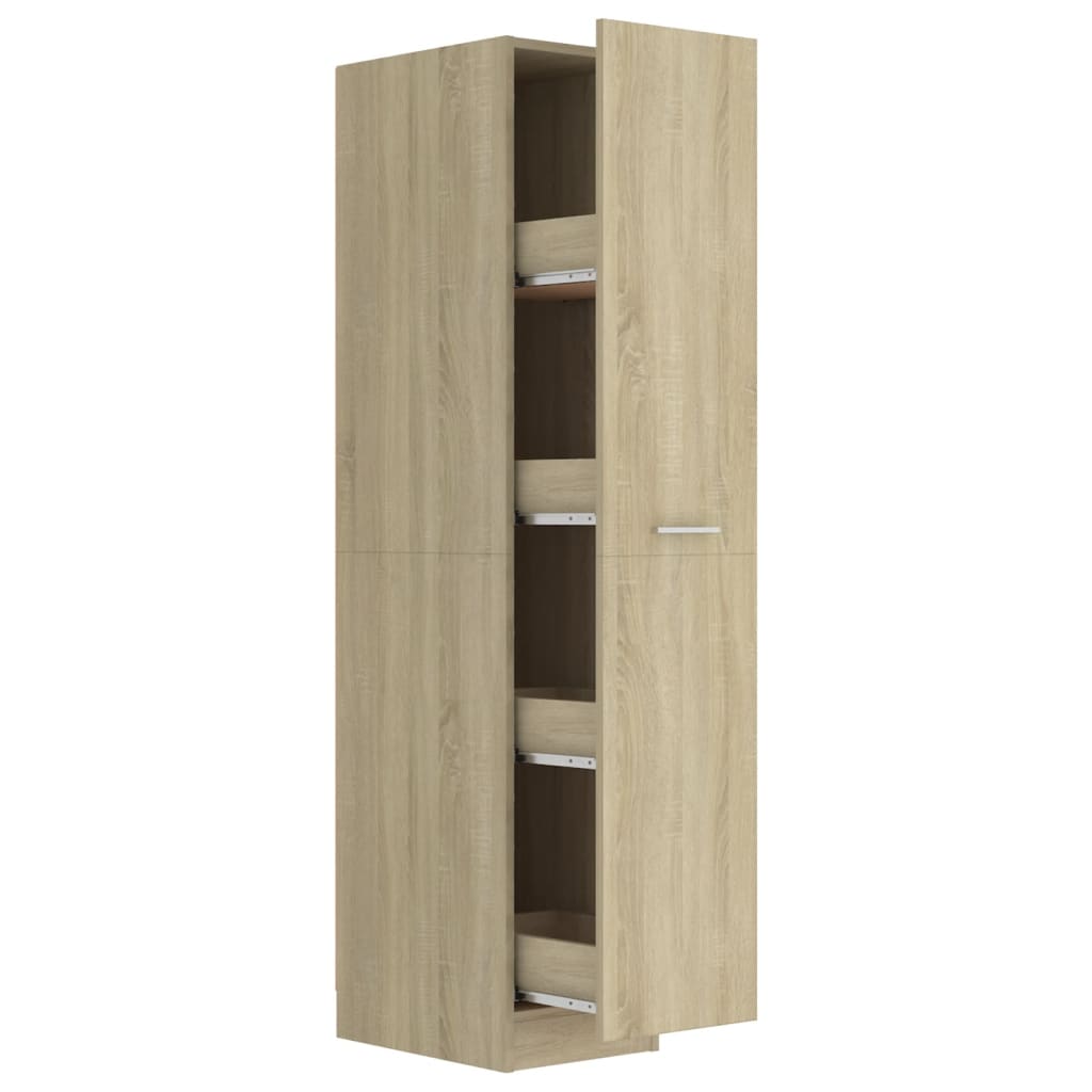 Armadietto da Farmacia Rovere Sonoma 30x42,5x150 cm Multistrato