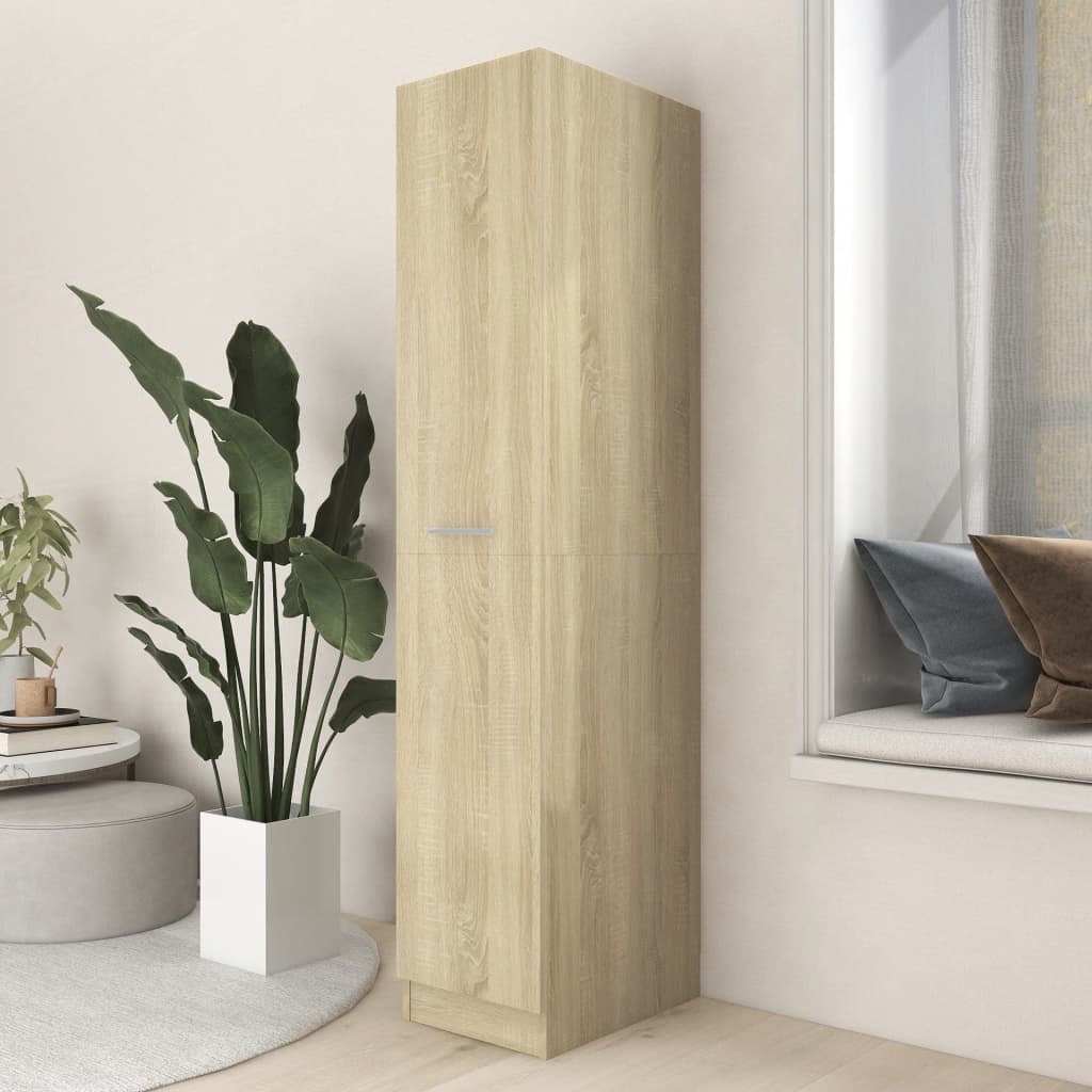 Armadietto da Farmacia Rovere Sonoma 30x42,5x150 cm Multistrato