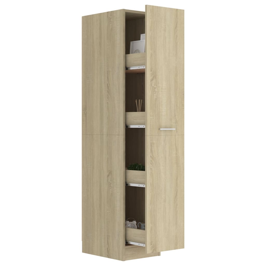 Armadietto da Farmacia Rovere Sonoma 30x42,5x150 cm Multistrato