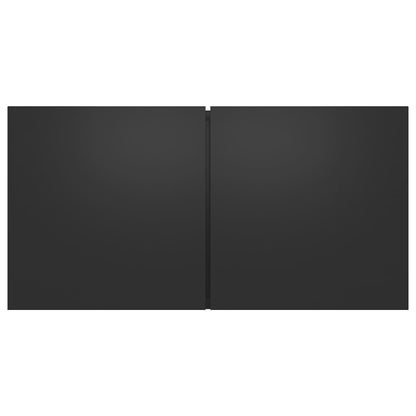Mobile Porta TV Sospeso Nero 60x30x30cm