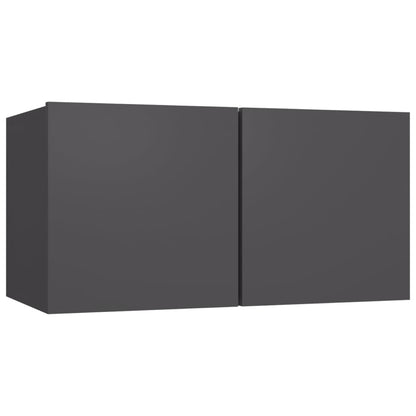 Mobile Porta TV Pensile Grigio 60x30x30 cm