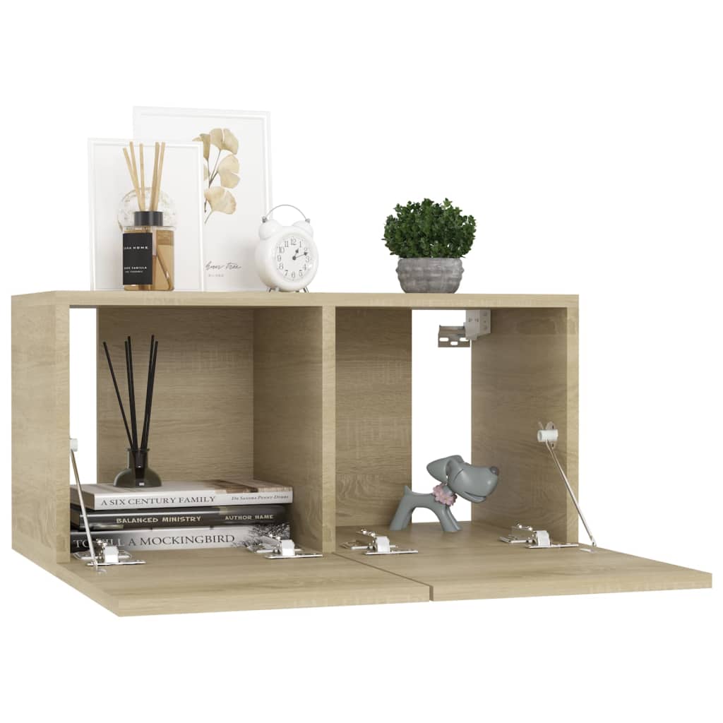 Mobile Porta TV Pensile Rovere Sonoma 60x30x30 cm