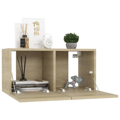 Mobile Porta TV Pensile Rovere Sonoma 60x30x30 cm