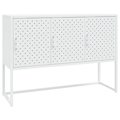 Credenza Bianca 105x35x75 cm in Acciaio
