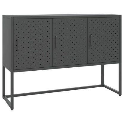 Credenza Antracite 105x35x75 cm in Acciaio