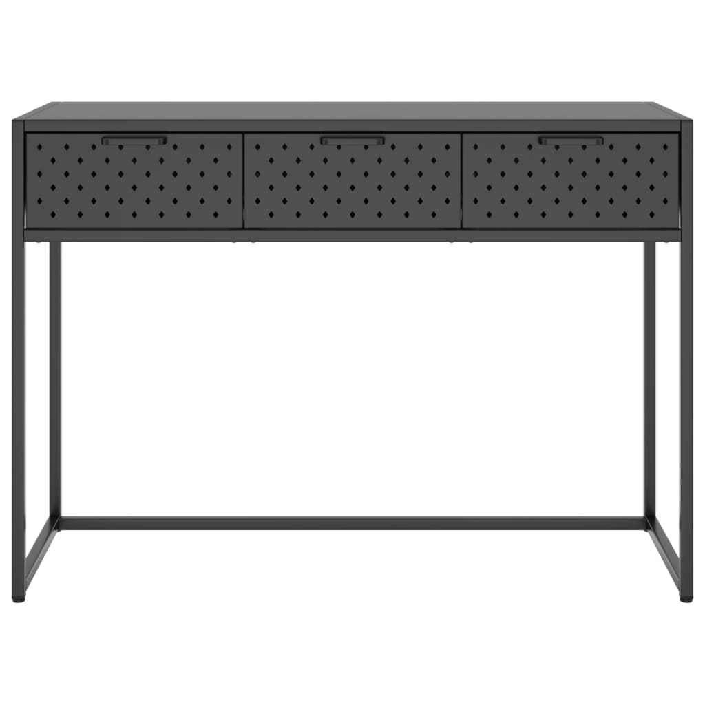 Tavolo Consolle Antracite 106x35x75 cm in Acciaio