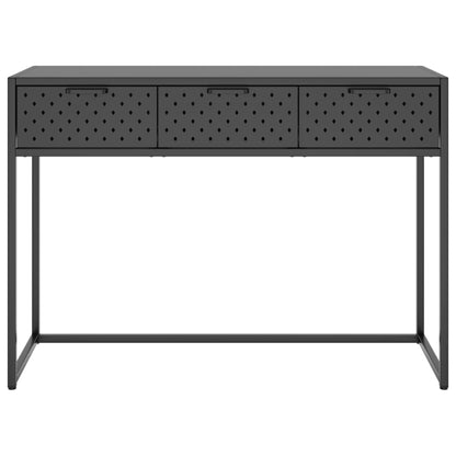 Tavolo Consolle Antracite 106x35x75 cm in Acciaio