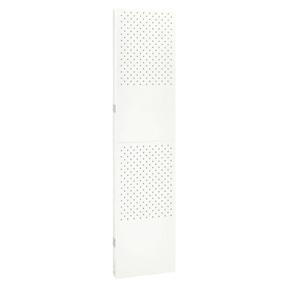 Paravento a 3 Pannelli Bianco 120x180 cm in Acciaio