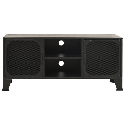 Mobile Porta TV Grigio 105x36x47 cm in Metallo e MDF