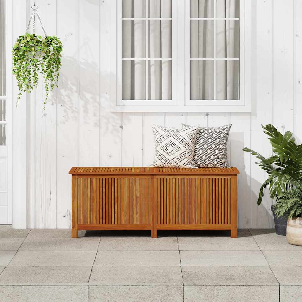Contenitore da Giardino 150x50x58cm in Legno Massello di Acacia