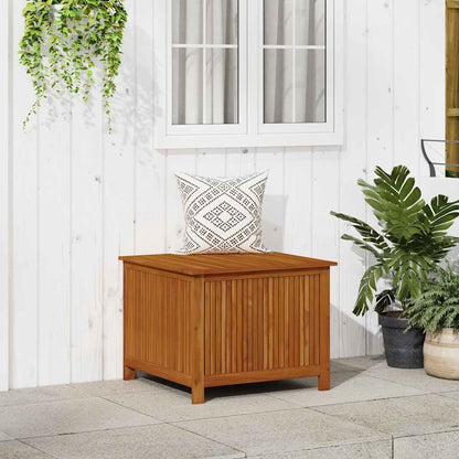 Contenitore da Giardino 75x75x58 cm in Legno Massello di Acacia
