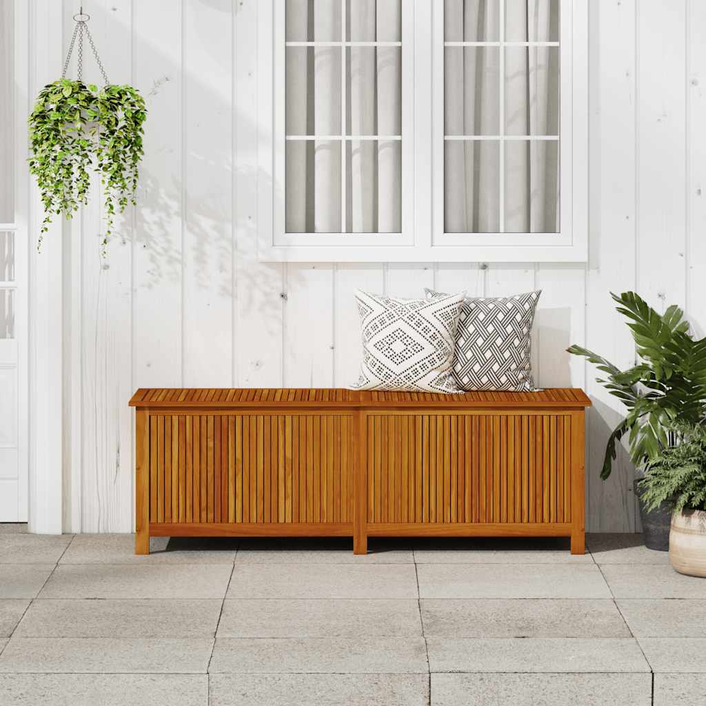 Contenitore da Giardino 175x50x58cm in Legno Massello di Acacia
