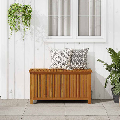 Contenitore da Giardino 113x50x58cm in Legno Massello di Acacia