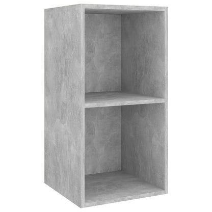 Set Porta TV 3 pz Grigio Cemento in Truciolato
