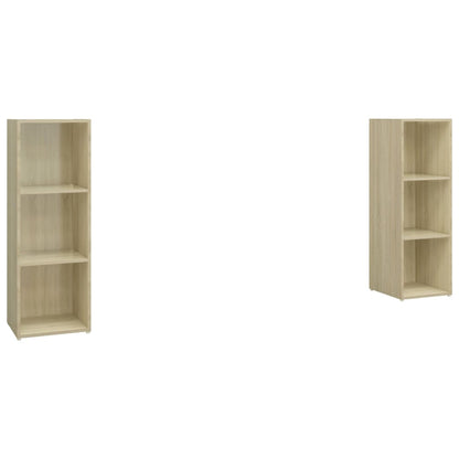 Mobili TV 2 pz Rovere Sonoma 107x35x37 cm in Legno Multistrato