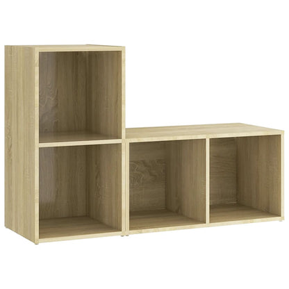 Mobili TV 2 pz Rovere Sonoma 72x35x36,5 cm in Legno Multistrato