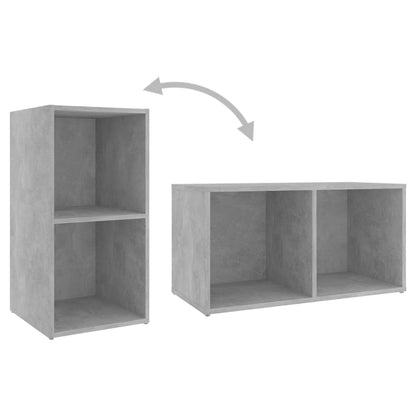 Set Mobile TV 3 pz Grigio Cemento in Legno Multistrato
