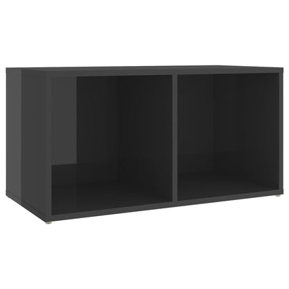 Set Mobili TV 3 pz Grigio Lucido in Legno Multistrato