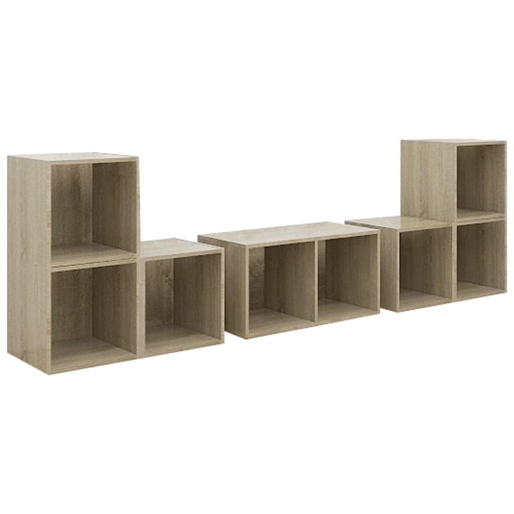 Set Mobile TV 6 pz Rovere Sonoma in Legno Multistrato