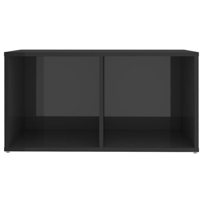 Set Mobili TV 8 pz Grigio Lucido in Legno Multistrato