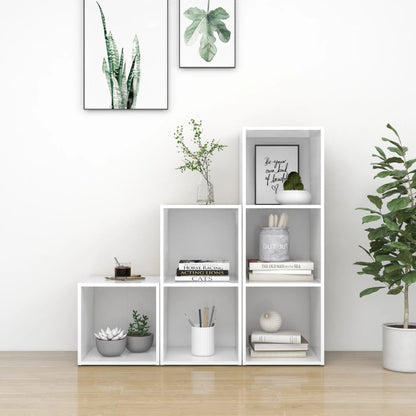 Set Mobili Porta TV 3 pz Bianco in Legno Multistrato