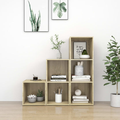 Set Mobile TV 3 pz Rovere Sonoma in Legno Multistrato