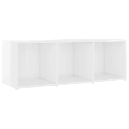 Set Mobile TV 3 pz Bianco Lucido in Legno Multistrato