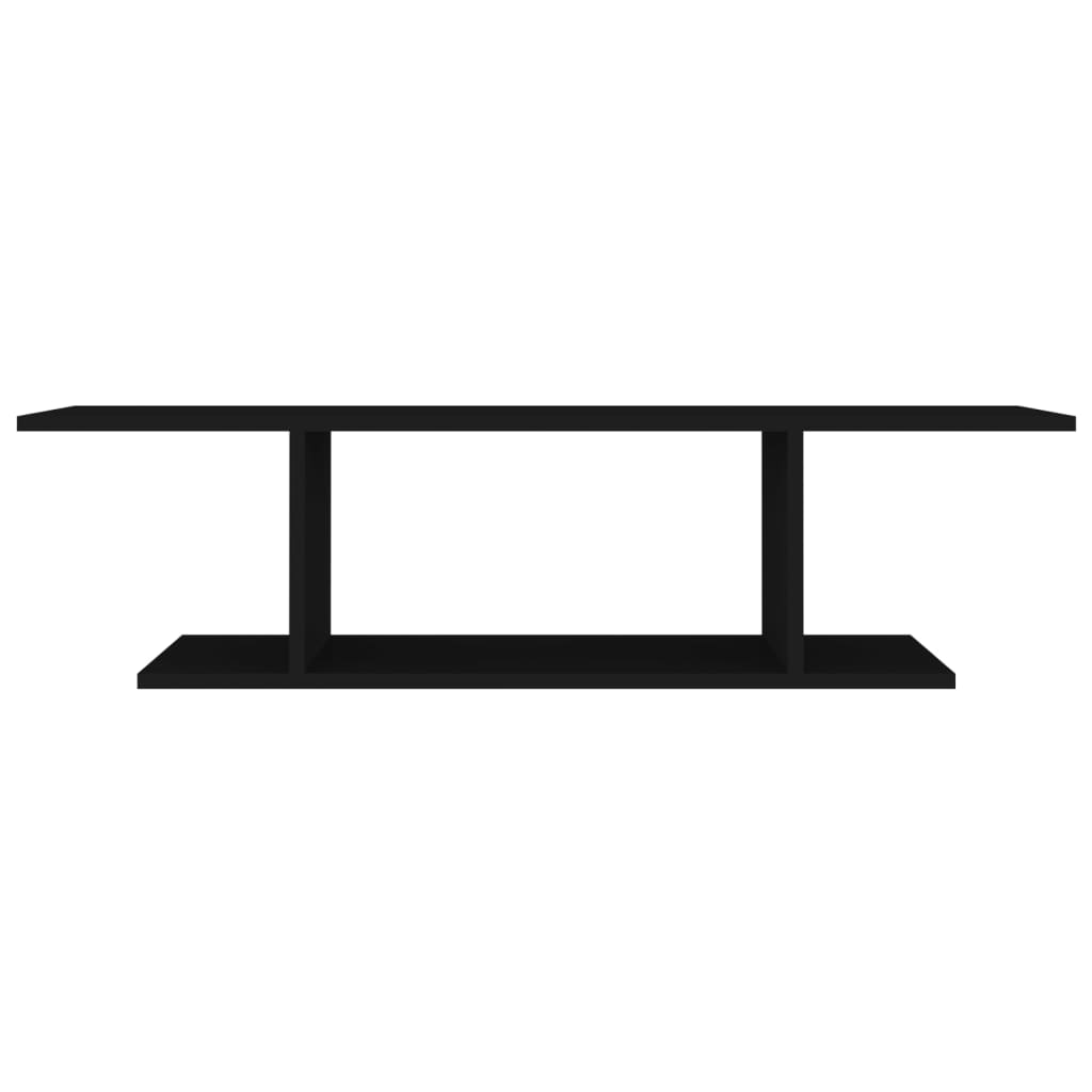 Mobile Porta TV a Parete Nero 103x30x26,5 cm