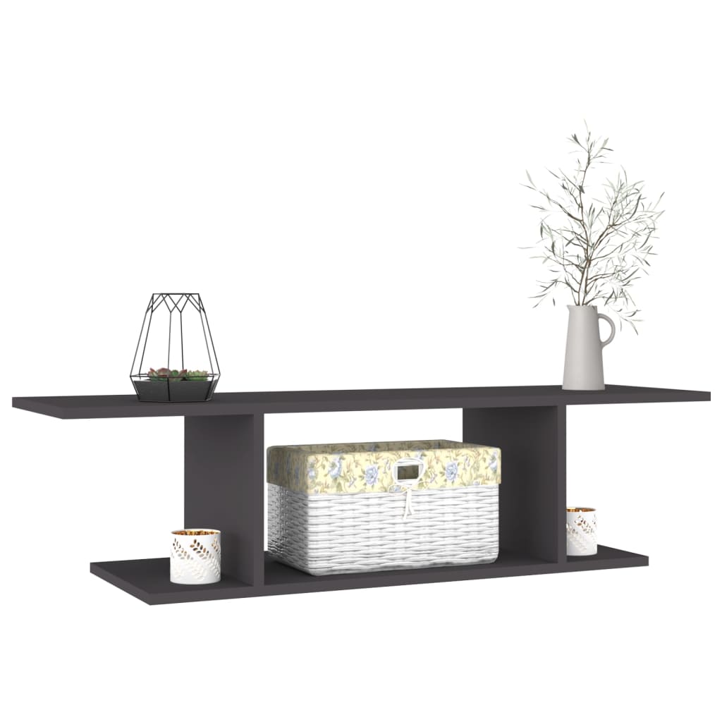 Mobile Porta TV a Parete Grigio 103x30x26,5 cm