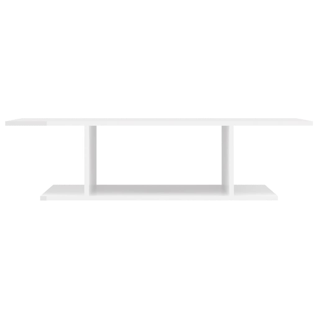 Mobile Porta TV a Parete Bianco Lucido 103x30x26,5 cm