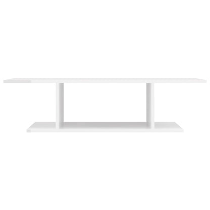 Mobile Porta TV a Parete Bianco Lucido 103x30x26,5 cm