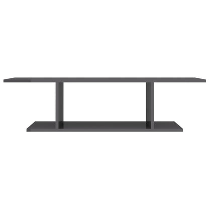 Mobile Porta TV a Parete Grigio Lucido 103x30x26,5 cm