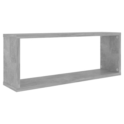 Mensole Parete a Cubo 4pz Grigio Cemento 60x15x23cm Multistrato