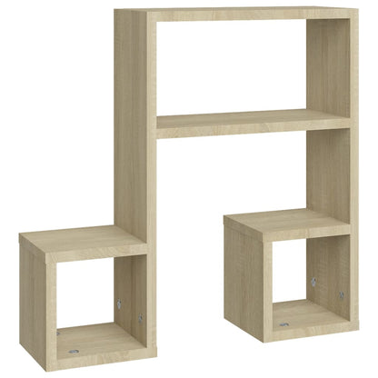 Mensole a Muro 2 pz Rovere Sonoma 50x15x50 cm Legno Multistrato