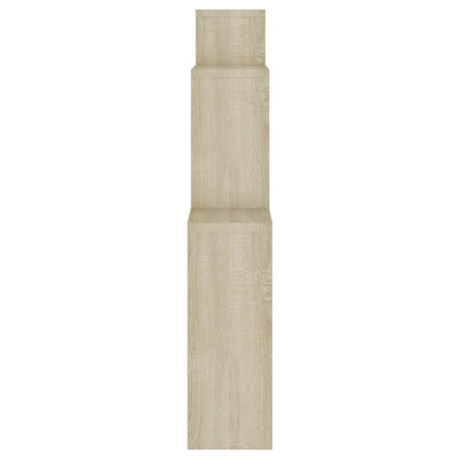 Mensola Muro Cubo Rovere Sonoma 80x15x78,5cm Legno Multistrato