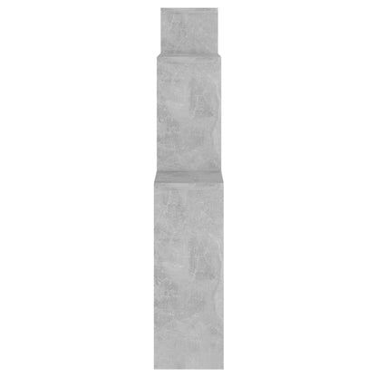 Mensola Muro Cubo Grigio Cemento 80x15x78,5cm Legno Multistrato