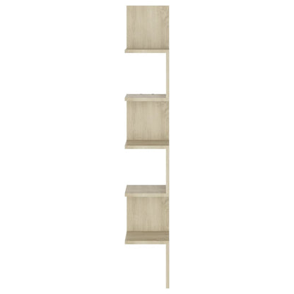 Scaffale Angolare Muro Sonoma 20x20x127,5cm Legno Multistrato